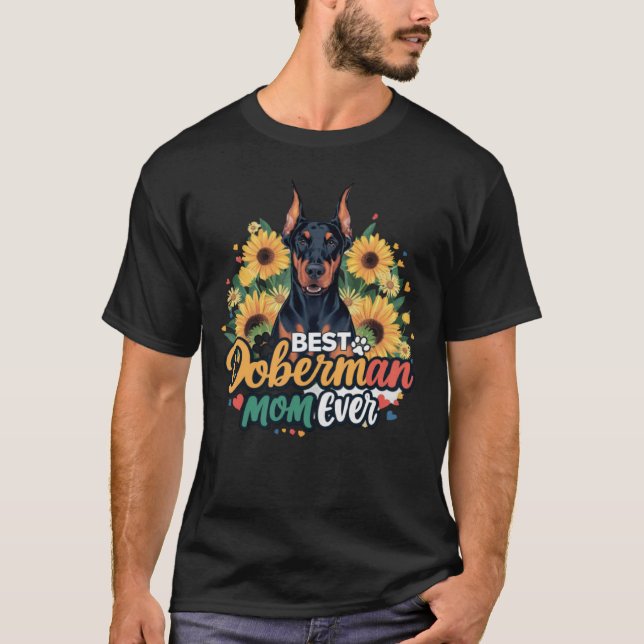 Beste Doberman-Mama je T-Shirt (Vorderseite)