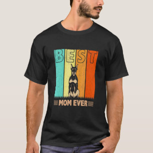 Beste Dobermann-Hundemutter Aller Zeiten Retro-Gra T-Shirt