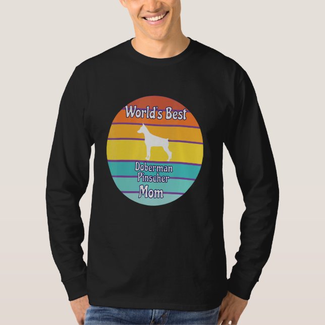 Beste Dobermann-Mutter der Welt T-Shirt (Vorderseite)