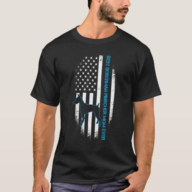 Beste Dobermann Pinscher Mutter überhaupt Doberman T-Shirt (Vorderseite)
