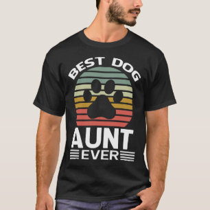 Beste Dog AUNT je Vintag T-Shirt