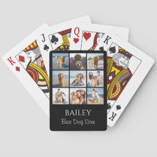 Beste Dog-FotoCollage Personalisiert Spielkarten