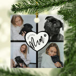 Beste Dog Mum | FotoCollage Ornament Aus Metall<br><div class="desc">Nichts sagt 'BEST DOG MUM' wie dieses atemberaubende Foto Collage Weihnachtsschmuck. Wählen Sie vier Ihrer Lieblingsfotos aus und personalisieren Sie diesen einzigartigen Sake. Farben,  Schriftart Stile,  es liegt ganz bei Ihnen. Ein perfektes kleine Geschenk,  das sie bestimmt an ihre wütende Freundin an jedem Weihnachtsfest erinnert.</div>