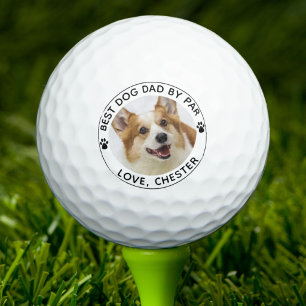 BESTE DOG-VATER NACH PAR PW Print Foto Golfball