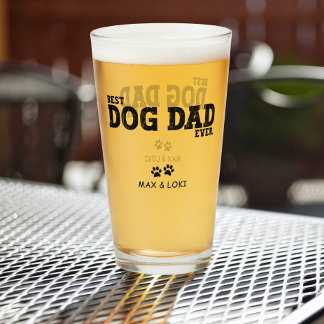 Beste Dog-Vater-Personalisierte Hundennamen Glas