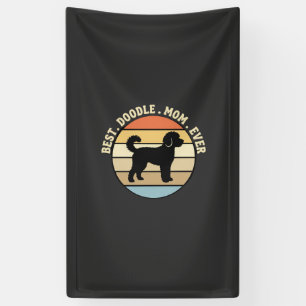 Beste Doodle-Mama Aller Zeiten Retro Hund Banner