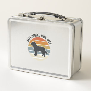 Beste Doodle-Mom Ever Vintage Hundemutter Design_1 Metall Brotdose