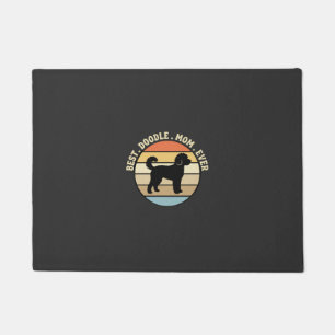 Beste Doodle-Mutter Aller Zeiten Retro Hund Fußmatte