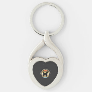 Beste Doodle-Mutter Aller Zeiten Retro Hund Schlüsselanhänger
