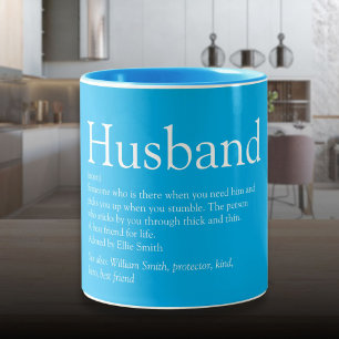 Beste Ehefrau der Welt Definition Himmelblau Zweifarbige Tasse