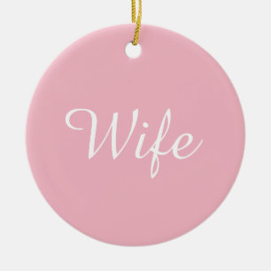 Beste Ehefrau der Welt Definition Script Girly Ros Keramik Ornament