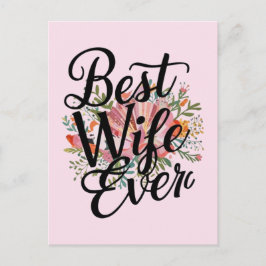 Beste Ehefrau ever  Postkarte