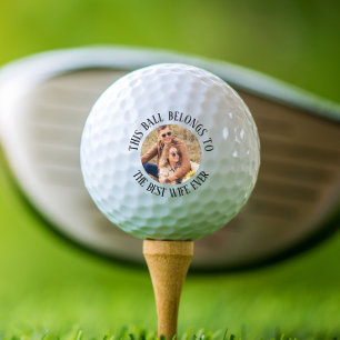 Beste Ehefrau je Foto Personalisiert Golfball
