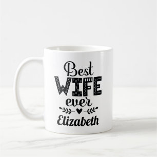 Beste Ehefrau je Geschenk für sie Kaffeetasse