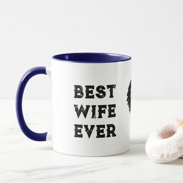 Beste Ehefrau je Kaffee Tasse (Mit Donut)