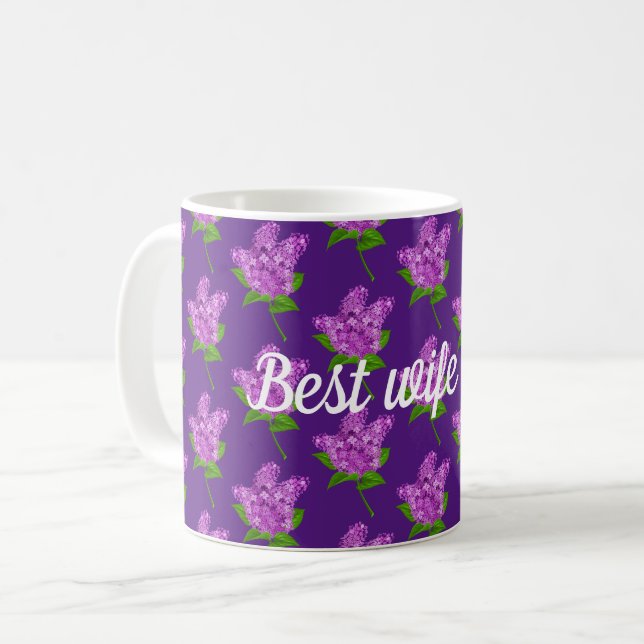 Beste Ehefrau je Kaffeetasse (Vorderseite Links)
