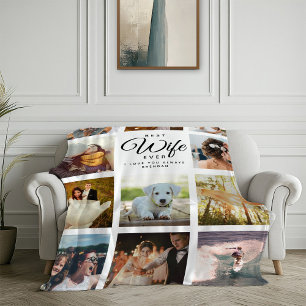 Beste Ehefrau je Modernes Chic Instagramm Foto Col Fleecedecke