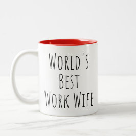 Beste Ehefrau Red Zweifarbige Tasse