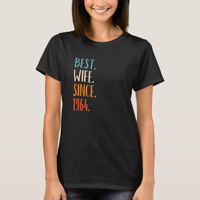 Beste Ehefrau Seit 1964 58. T-Shirt (Vorderseite)
