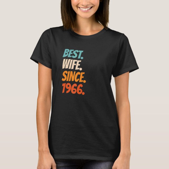 Beste Ehefrau Seit 1966 56. T-Shirt (Vorderseite)