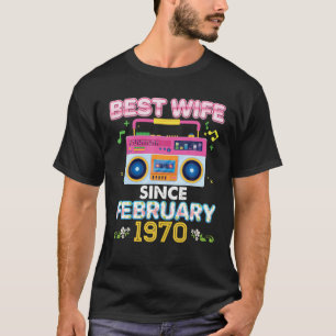 Beste Ehefrau seit 1970 Vintag Cassette 51St Anniv T-Shirt