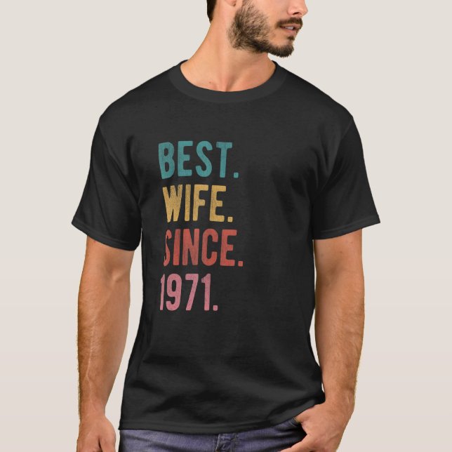 Beste Ehefrau seit 1971 51. T-Shirt (Vorderseite)