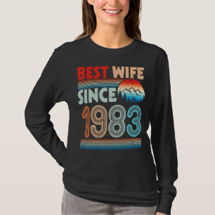 Beste Ehefrau seit 1983 Happy Husband Verheiratet T-Shirt