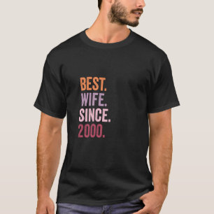 Beste Ehefrau seit 2000 26. Hochzeitstag 26 T-Shirt
