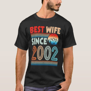 Beste Ehefrau seit 2002 Happy Husband Verheiratet T-Shirt