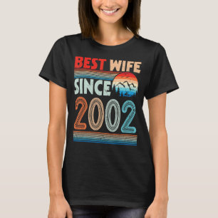 Beste Ehefrau seit 2002 Happy Husband Verheiratet T-Shirt