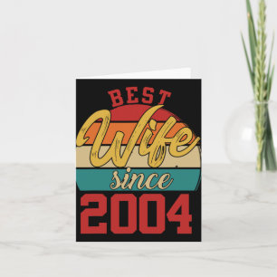 Beste Ehefrau seit 2004 Epic Couple 20. Wedding An Karte