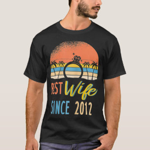 Beste Ehefrau seit 2012 10. Hochzeitstag T-Shirt
