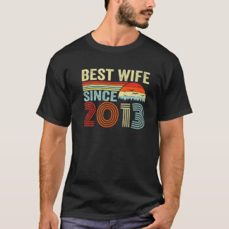 Beste Ehefrau seit 2013 9. Hochzeitstag 9 Jahre T-Shirt