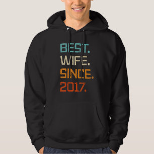 Beste Ehefrau seit 2017 6. Hochzeitstag für Ehemän Hoodie