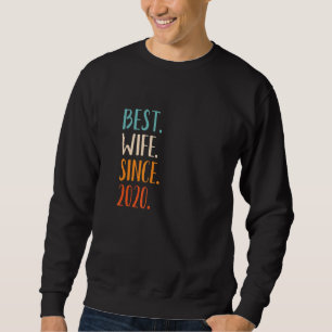 Beste Ehefrau seit 2020 2. Hochzeitstag 1 Sweatshirt