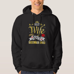 Beste Ehefrau seit Dezember 1999 Glückwunsch Verhe Hoodie