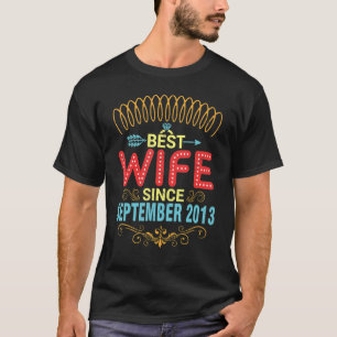 Beste Ehefrau seit September 2013 Hochzeitsreise 9 T-Shirt