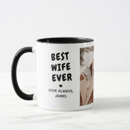 Beste Ehefrau überhaupt 2-Foto Individuelle Nachri Tasse