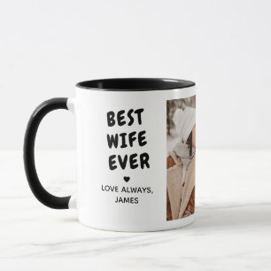 Beste Ehefrau überhaupt 2-Foto Individuelle Nachri Tasse