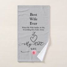 Beste Ehefrau überhaupt | Romantisches Roségold-He