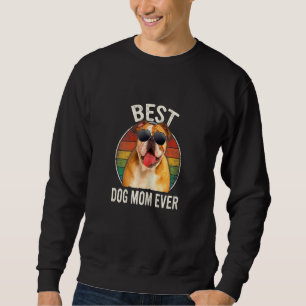 Beste englische Bulldogge-Hundemutter jemals Motiv Sweatshirt