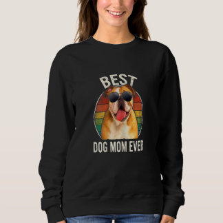 Beste englische Bulldogge-Hundemutter jemals Motiv Sweatshirt