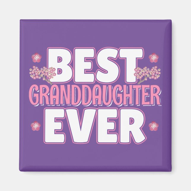 Beste Enkeltochter je - Kirschblüten Magnet (Vorne)