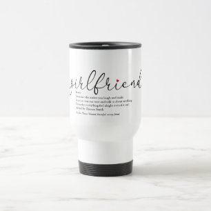 Beste-Ever-Freundin-Definitions-Schriftzug Liebe H Reisebecher