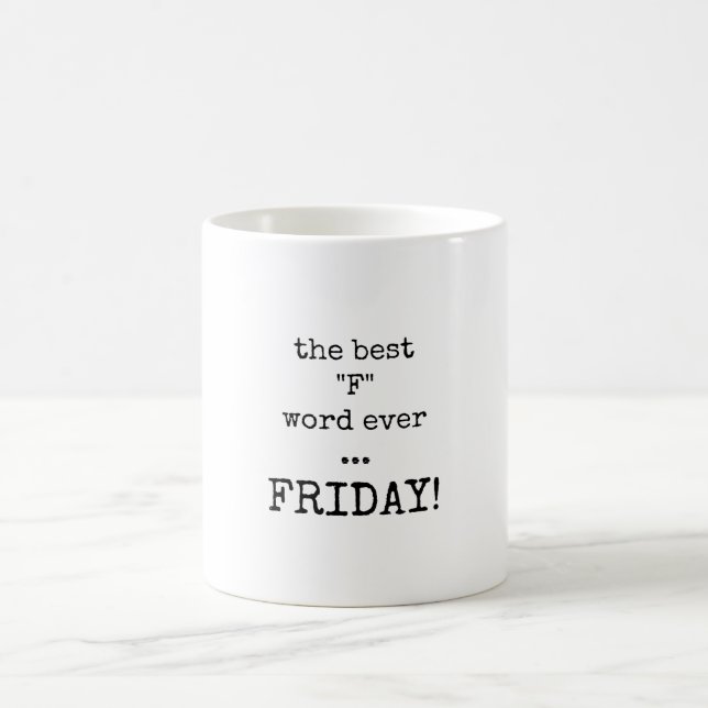 Beste F-Wort, Zitat, Freitag Tasse (Mittel)