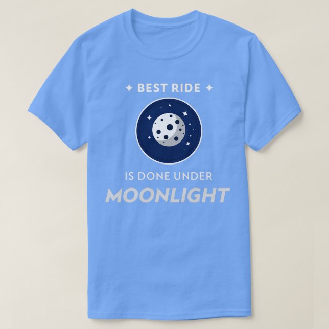 Beste Fahrt unter Mondlicht T-Shirt (Design vorne)