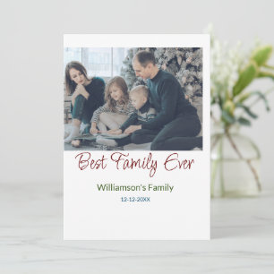 Beste Familie überhaupt Familienname Bild Datum Ja Einladung