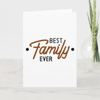 Beste Familie überhaupt Karte