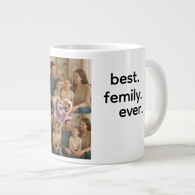Beste Family Ever Foto Tasse auf der anderen Seite (Vorderseite Rechts)