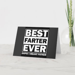 Beste Farter je.. Oops I Meant Vater Feiertagskarte